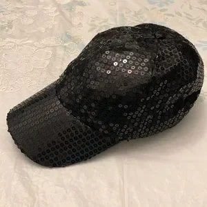 Gazzaz Black Sequin Cap Gazzaz | Accessories | Gazzaz Black Sequin Cap | Poshmark main image 3